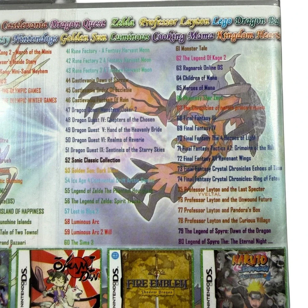 Super Combo 208 in 1 Game Cartridge for Nintendo DS 3DS 2DS Pokemon Mario Zelda